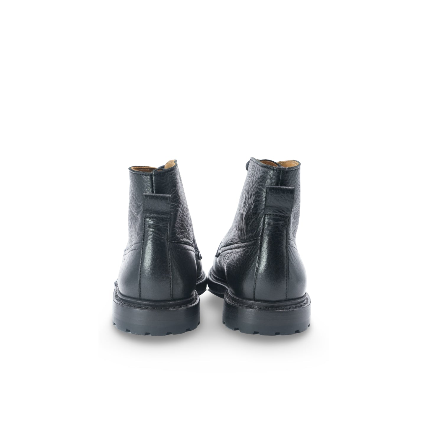 Chukka Boots - Black Grained Leather