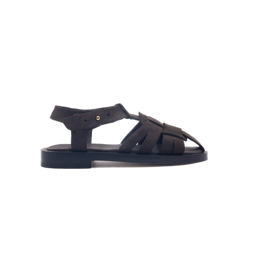 Fisherman Sandals - Brown Suede