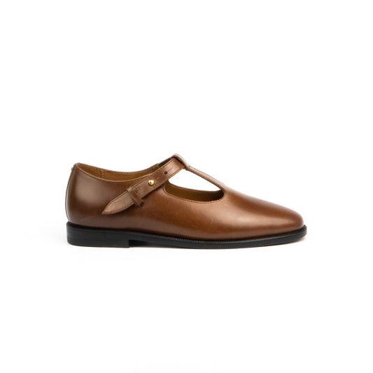 T-bar Loafers - Walnut Brown