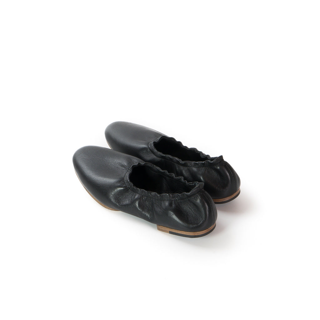 Jazz Flats - Black Lambskin