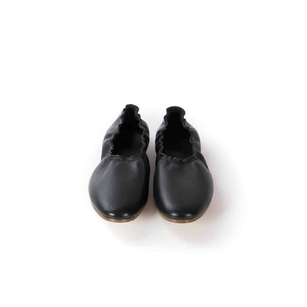 Jazz Flats - Black Lambskin