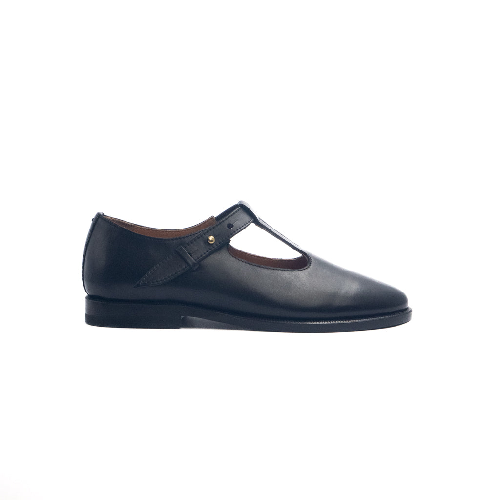 T-bar Loafers - Black